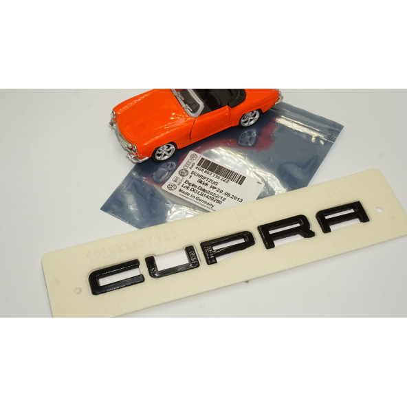 Seat Leon Cupra Bagaj Parlak Siyah ABS 3M 3D Yazı Logo Amblem - 8