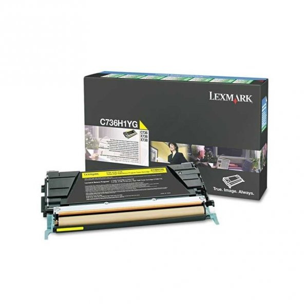 Lexmark C736-C736H1YG Sarı Toner Yüksek Kapasiteli ürün görseli