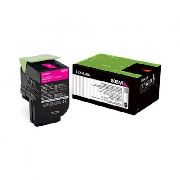 Lexmark CX410-80C8HM0 Kırmızı Toner - 1