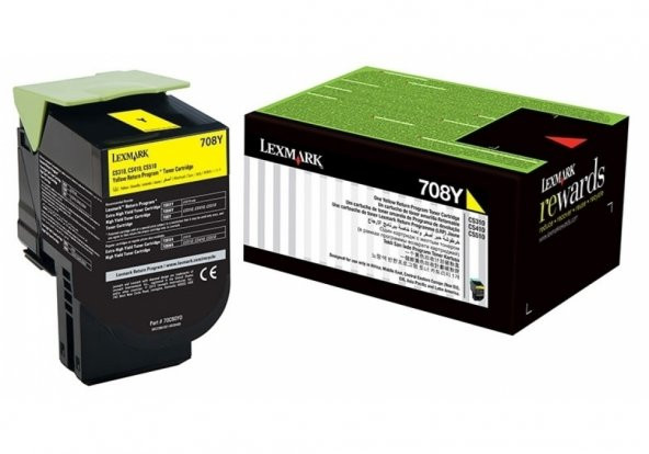 Lexmark CS310-70C80Y0 Sarı Toner