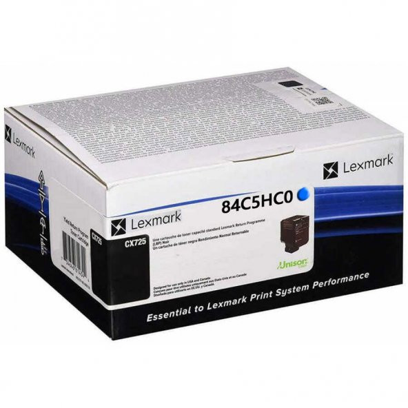 Lexmark CX725-84C5HC0 Mavi Toner Yüksek Kapasiteli