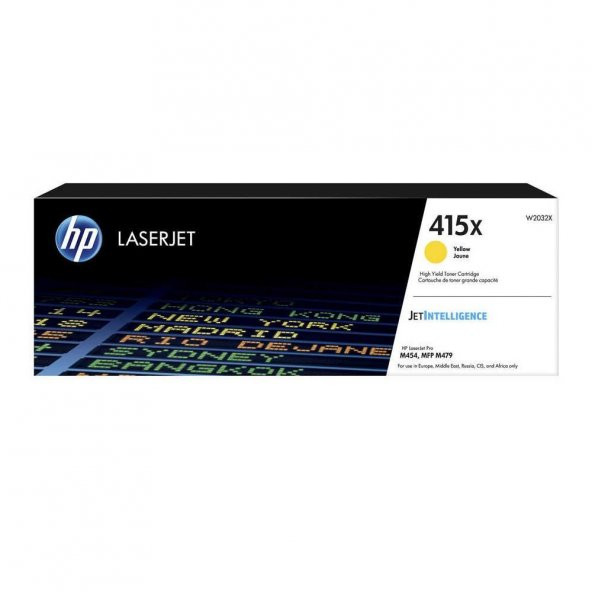 Hp 415X-W2032X Sarı Toner Yüksek Kapasiteli