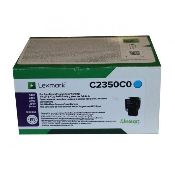 Lexmark C2425-C2350C0 Mavi Toner