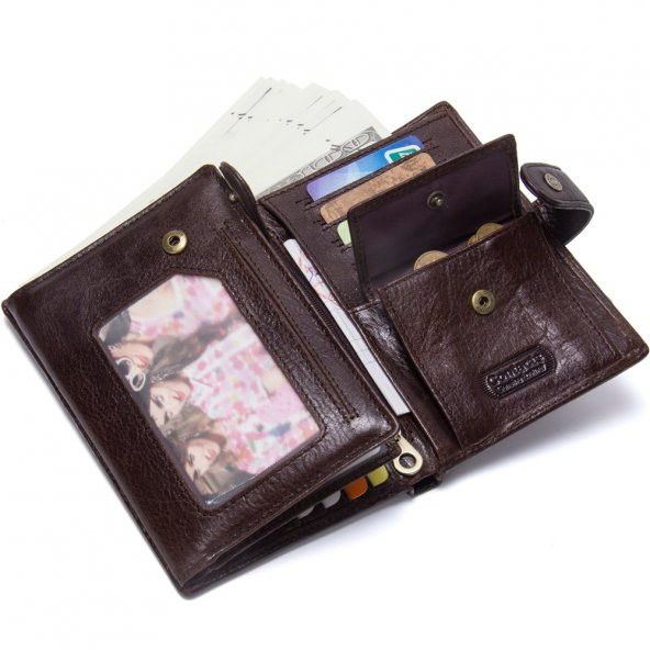 Contacts Lastaro - Hakiki Deri Business Serie Pasaportluk Cüzdan - 5