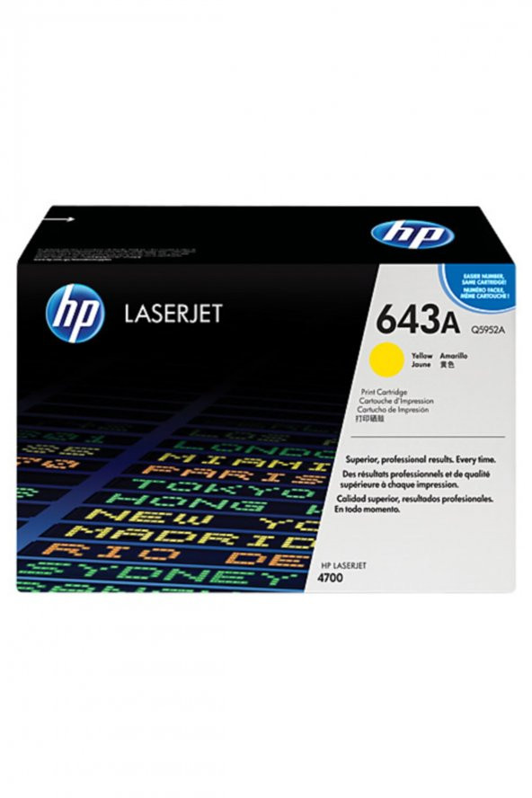 Hp 643A-Q5952A Sarı Toner