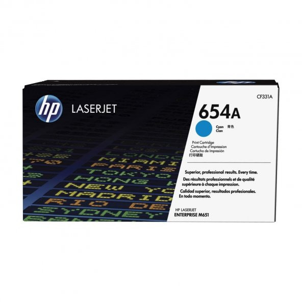 Hp 654A-CF331A Mavi Toner - 1