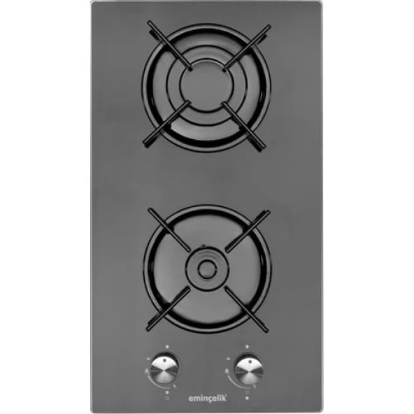 Eminçelik EC-AH 4120 BG30  Ankastre Siyah Cam Domino Ocak - 3