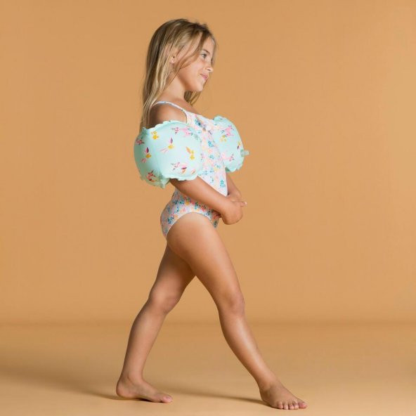 Çocuk Yüzücü Kolluğu ORMAN BASKILI MENTOL YEŞİLİ 15-30 Kg - 6