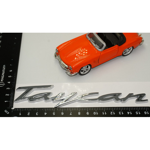 Porsche Taycan Bagaj 3M 3D ABS Yazı Logo Amblem Orjinal Ürün - 4
