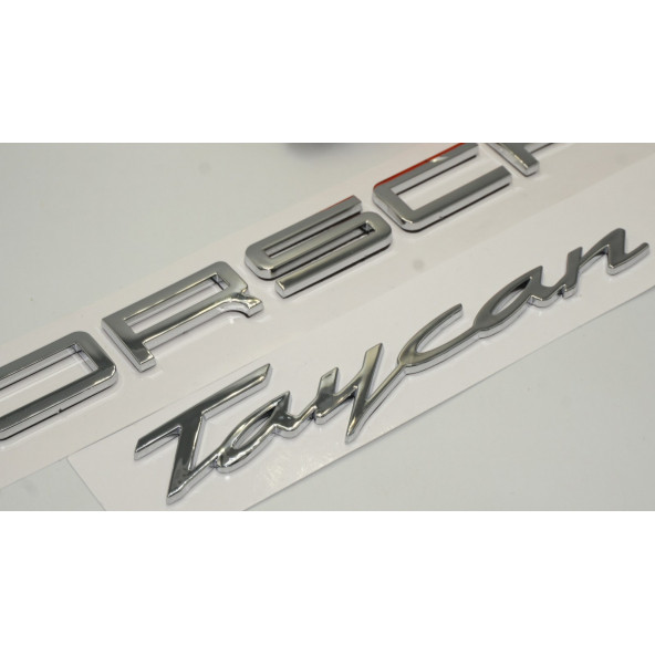 Porsche Taycan Bagaj 3M 3D ABS Yazı Logo Amblem Seti Orjinal Ürün - Resim 3