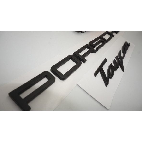Porsche Taycan Bagaj 3M 3D ABS Yazı Logo Amblem Seti Orjinal Ürün - 4