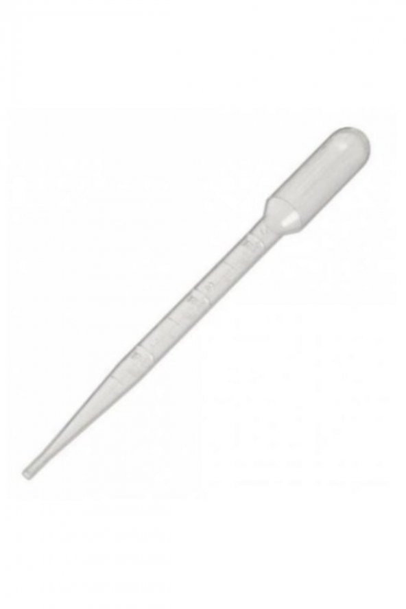 10 Adet 3 Ml Pastör Pipeti Taksimatlı Likit Pipetilikit Pipeti - 1