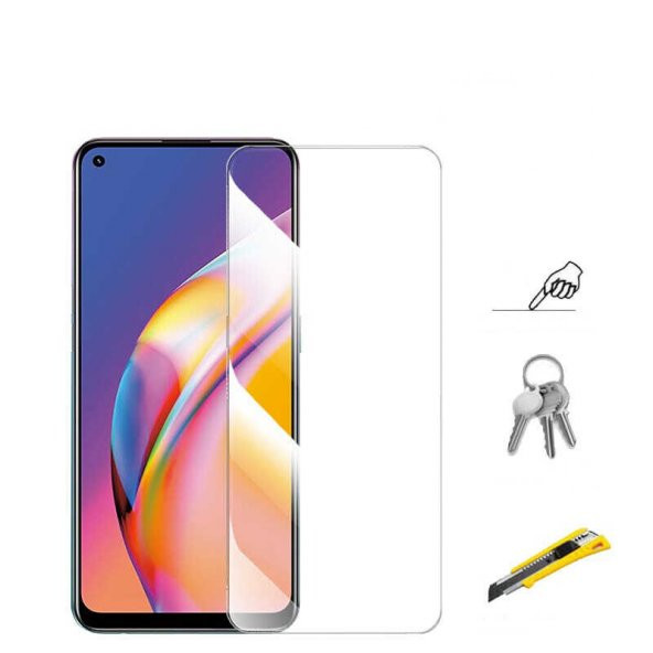 Oppo A76 Maxi Glass Temperli Cam Ekran Koruyucu - 5
