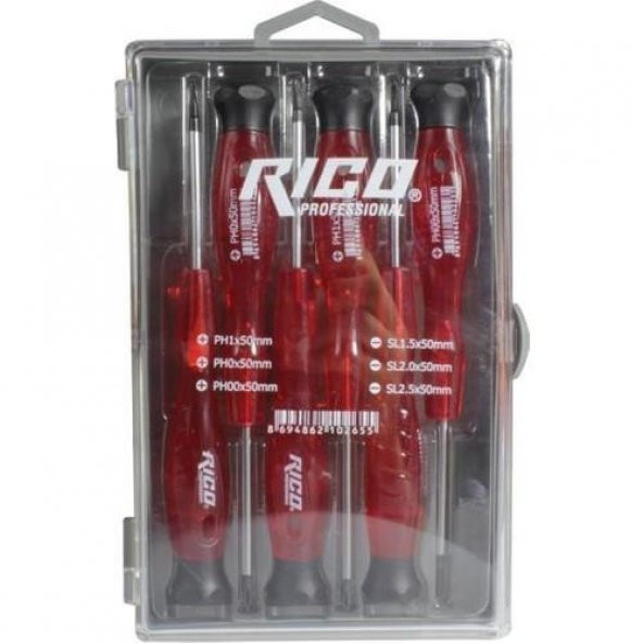 Rico KK1969 Kraft Saatçi Tornavida Seti 6pcs 50mm - 2