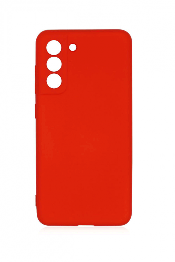 Samsung Galaxy S21 FE Kırmızı Silikon Rubber Kılıf Arka Kapak