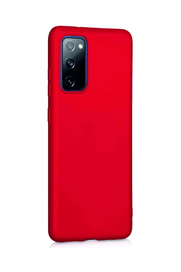 Samsung Galaxy S20 FE Kırmızı Silikon Rubber Kılıf Arka Kapak - Resim 2
