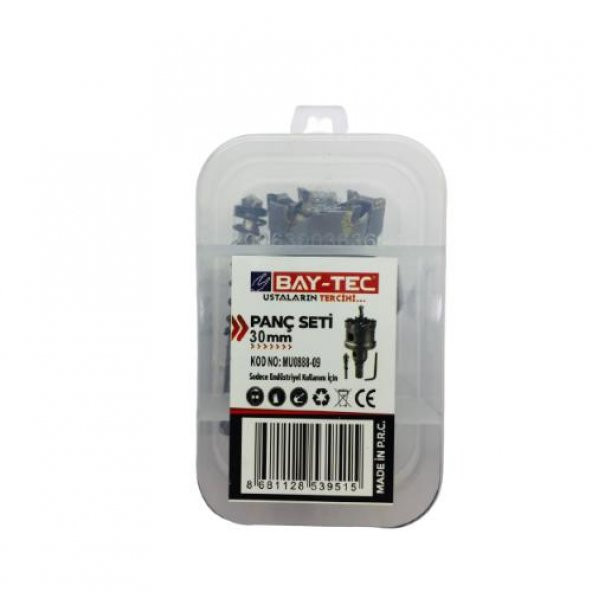 Bay-Tec MU0888-09 Tct Metal Delme Panç Seti Takımı 30Mm - 3