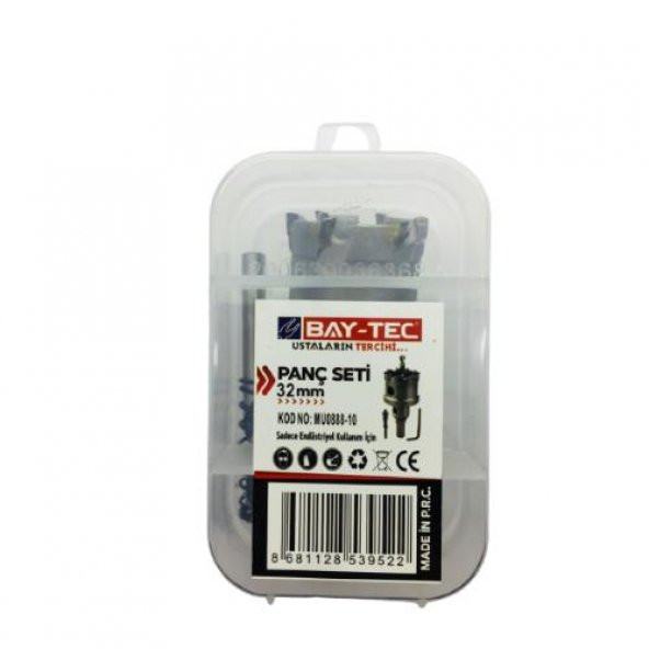 Bay-Tec MU0888-10 Tct Metal Delme Panç Seti Takımı 32Mm - 3