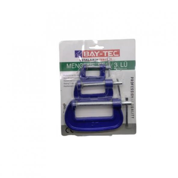 Bay-Tec MK4255 Mini Sıkıştırma Mengene Seti Takımı 3lü G Tipli - 2