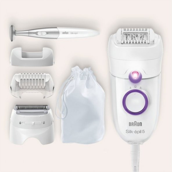 Braun Silk-épil 5 5825 3'ü 1 Arada Kablolu Kuru Kullanım Epilatör - 6