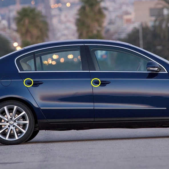 VW Passat CC 2013-2017 Sağ Ön Arka Uyumlu Dış Kapı Kolu Kapağı 3C0837880A