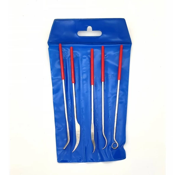 PLD Eğri Başlı Elmas Eğe Takımı 5 Parça 140mm - 2