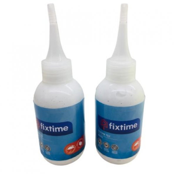 Fixtime 1+1 Paket Tile Master Silikonlu Derz Dolgusu Beyaz 450Gr - 1