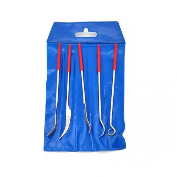 PLD Eğri Başlı Çift Taraflı Elmas Eğe Takımı 5 Parça 180mm - 3