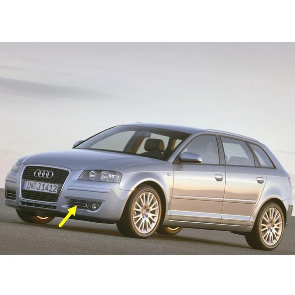 Audi A3 Sportback 2004-2008 Ön Tampon Sol Sis Farı Kapağı 8P4807681B