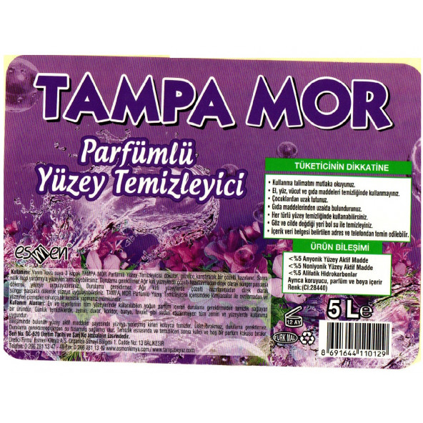 Tampa Mor Yüzey Temizleyici 2,5 lt