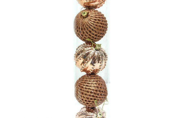 Çam Ağacı Süsü Gold 6lı Set - 2