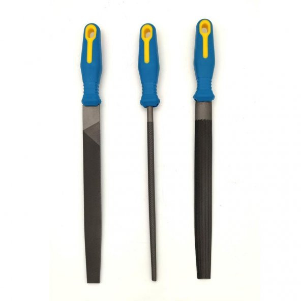 PLD Saplı Eğe Takımı 3 Parça 250mm 10"