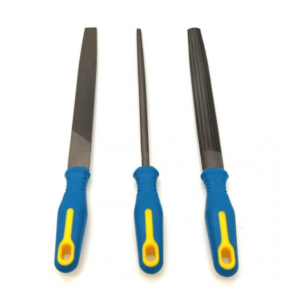 PLD Saplı Eğe Takımı 3 Parça 250mm 10" - 2