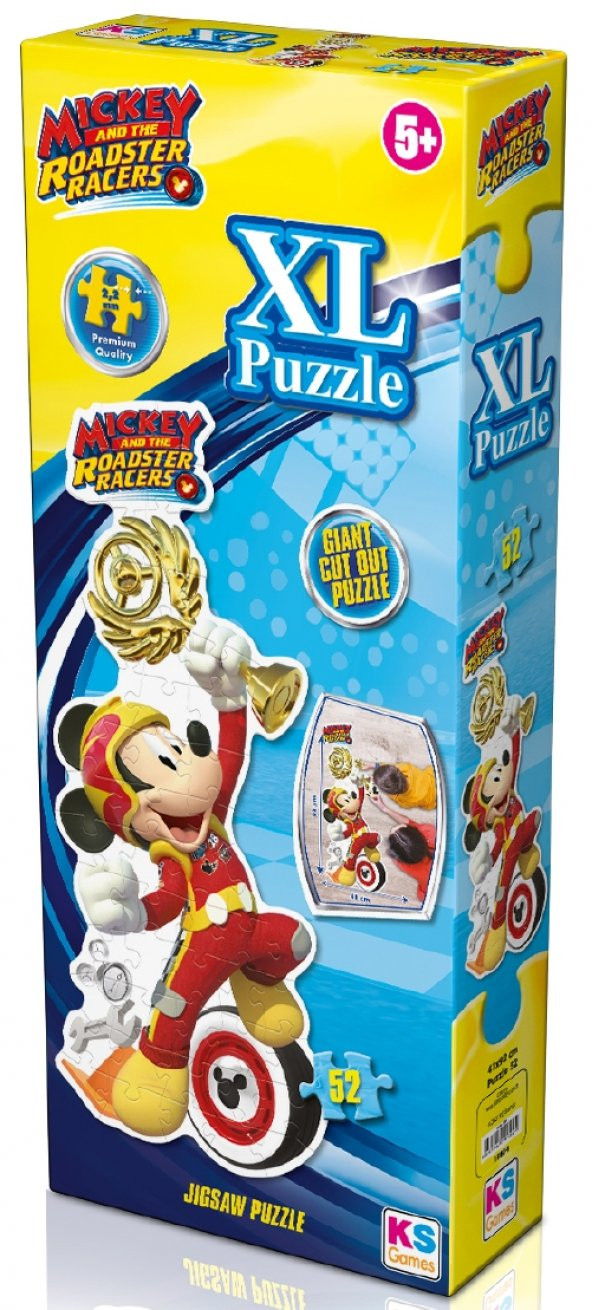 KS Puzzle 52 Parça Mickey Mouse XL  Çerçevesiz