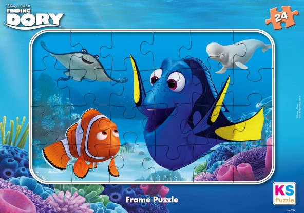 KS Puzzle 24 Parça Dory Frame Puzzle - 2