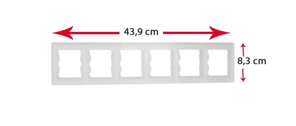 Schneider Asfora Beyaz 6'Lı Çerçeve - Resim 3