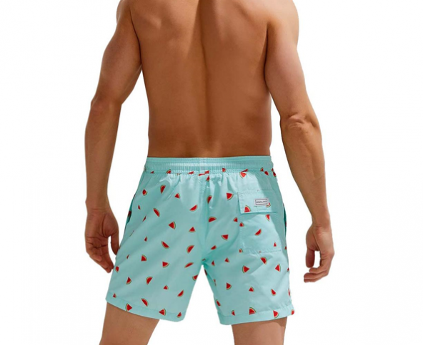 Esqudo Digital Erkek Çok Renkli Deniz Şortu - 2