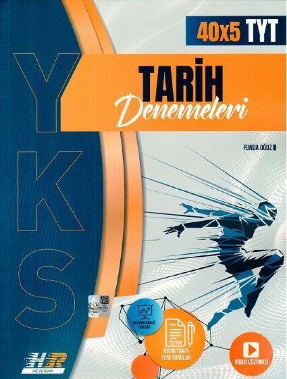 TYT Tarih 40 x 5 Denemeleri Hız ve Renk Yayınları