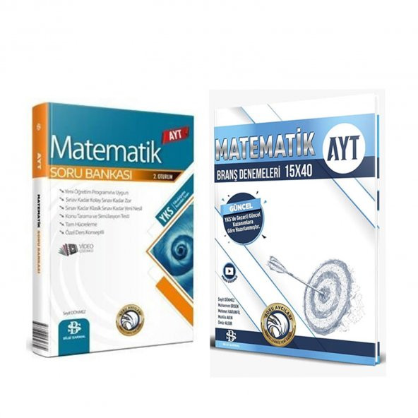 Bilgi Sarmal AYT Matematik Soru Bankası ve Deneme Seti 2 Kitap