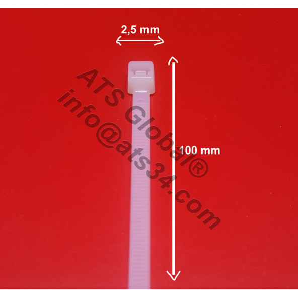 Kablo Bağı 2,5X100 Natürel Beyaz 5000 Adet