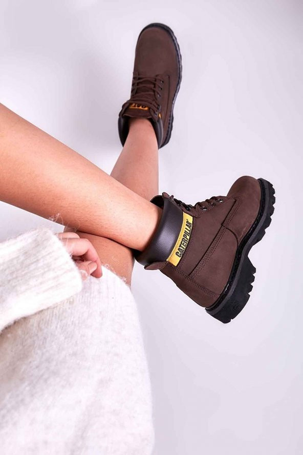 Cat Colorado Hakiki Deri Bağcıklı Unisex Bot