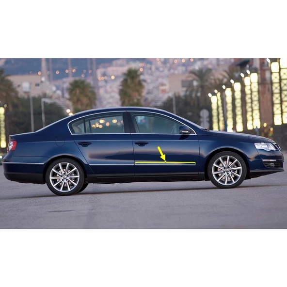 VW Passat B6 2006-2011 Sağ Ön Kapı Çıtası Krom Nikelaj 3C0853516C