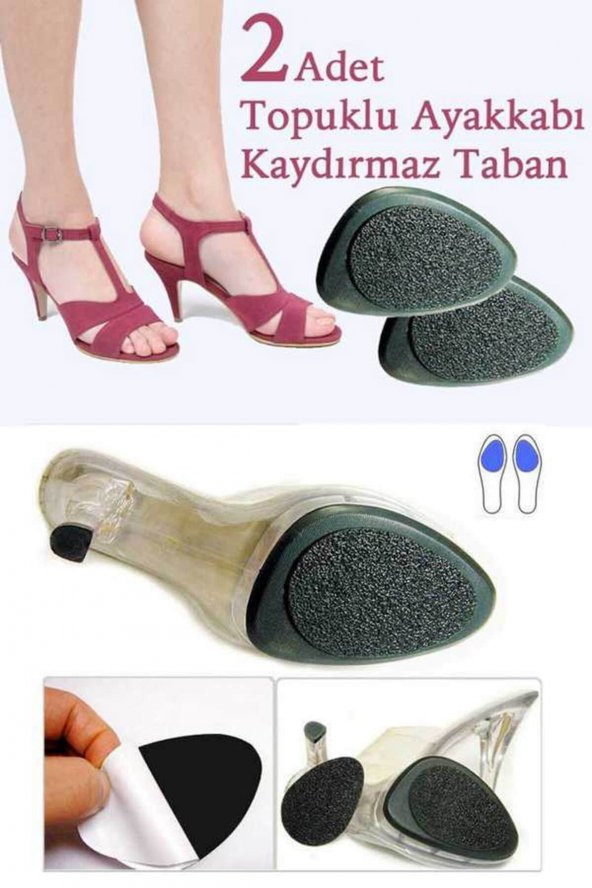 Topuklu Ayakkabı Altına Yapışan Kaydırmaz 2li Ayakkabı Kardırmaz  Bant