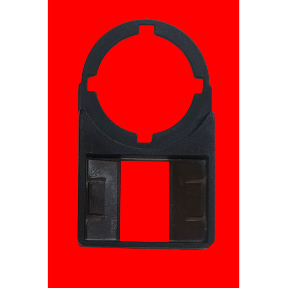 Buton Etiket Taşıyıcı Çap 22 mm 60 Adet 18 x 26 mm BE-912 Siyah - Resim 2