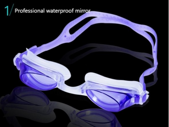 Mavi Çocuk Yüzücü Gözlüğü Havuz Deniz Gözlüğü 9-14  yaş - 6