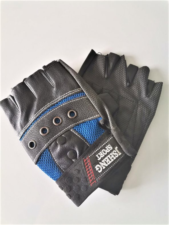 Kırmızı Deri Kesik Eldiven Kaydırmaz Avuç İçi - 6