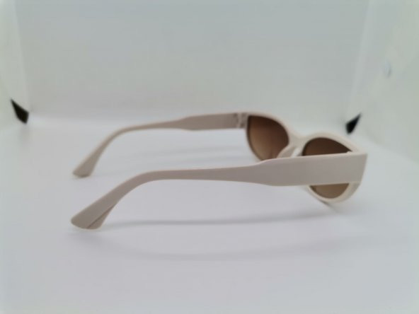 Cat Eye Bayan Oval Güneş Gözlüğü Beyaz Güneş Gözlüğü - 9