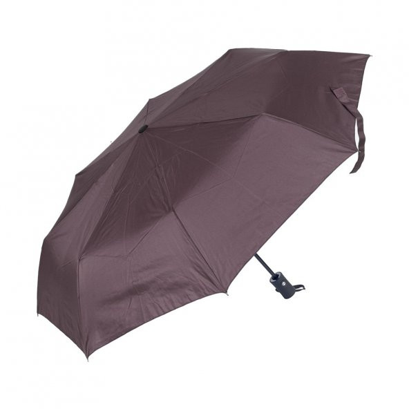 Full Otomatik 8 Telli Rüzgara Dayanıklı Mürdüm Bayan Şemsiyesi - 2