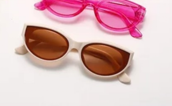 Cat Eye Bayan Oval Güneş Gözlüğü Beyaz Güneş Gözlüğü - 11