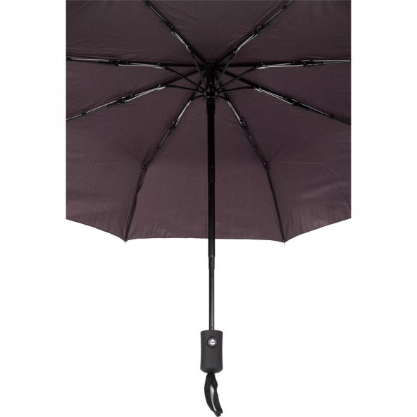Full Otomatik 8 Telli Rüzgara Dayanıklı Mürdüm Bayan Şemsiyesi - 5